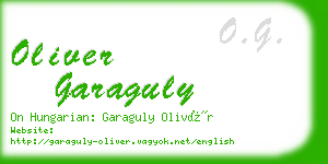 oliver garaguly business card